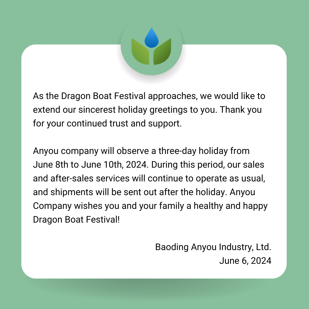 2024.6.6 Anyou Company wishes you and your family a healthy and happy Dragon Boat Festival!